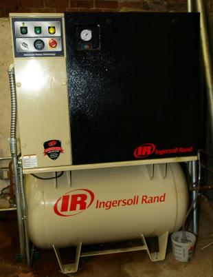 compressor in the pump room